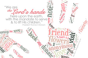 We are His Hands (4×6)