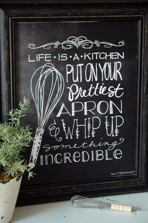 Adorable chalkboard kitchen art free download ...LOVE this!