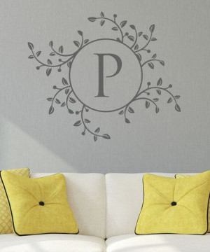 Initial Wall Quotes Decal #zulilyfinds Quotes Decals, Leaves Initials ...