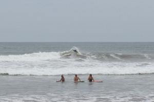 ... Ayampe. We managed to surf with the famous Australian Layne Bechley