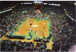 Reggie Lewis with the ball Boston Celtics vs Atlanta Hawks at Boston ...
