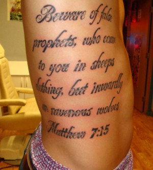 More Bible Verse Tattoos