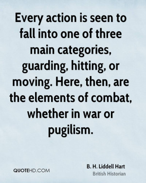 Every action is seen to fall into one of three main categories ...