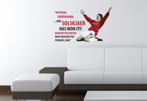 Manchester United 99 Champions League Commentary Quote Wall Sticker