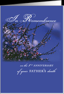 Remembrance 1st Anniversary Death of Father, Religious card - Product ...