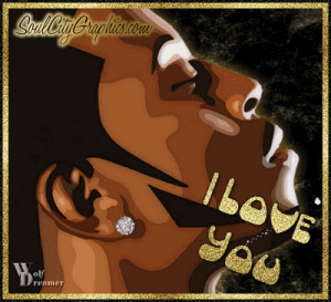 Black African American Couples Art