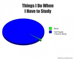 ... when I have to study graph – study – tell people I have to study