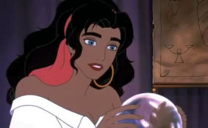 Esmeralda, a beautiful and seductive gypsy girl
