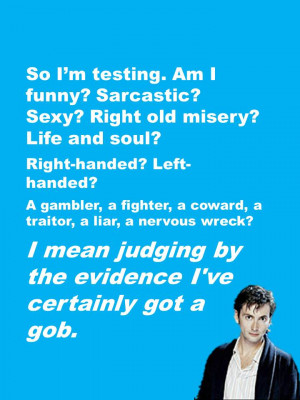 Doctor Who Funny Quotes David Tennant