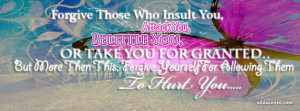 Forgive Yourself Facebook Cover