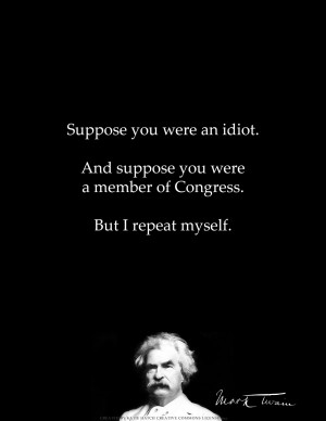Mark Twain's Thoughts On Congress