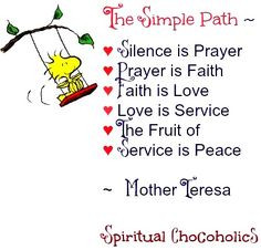 St, Mother Theresa quote, another spiritual leader