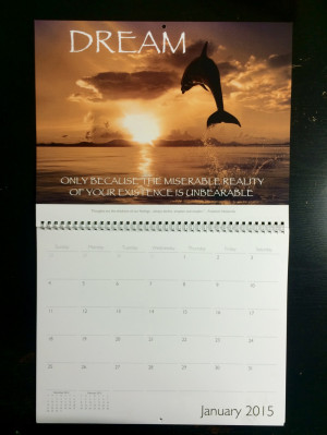 Surmise Full Size Uninspiring Quotes Calendar 2015 - BUY NOW