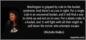 Washington is gripped by crab-in-the-bucket syndrome. And there's no ...