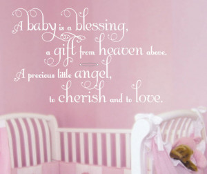 Wall Decal Baby Nursery Saying Wall Quote Boy Girl Decals Vinyl ...