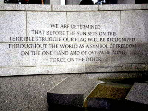 ... George C. Marshall Inscription at the National World War II Memorial