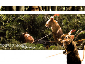 Narnia wallpaper Prince Caspian amp Reepicheep Ben Barnes