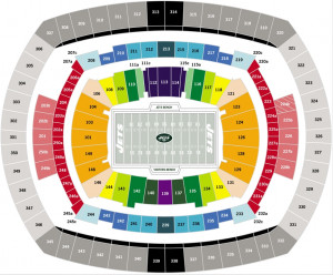 New York Giants Seating Chart at MetLife Stadium in East Rutherford ...