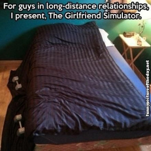 ... Distance Relationships FunnyGirlfriend Simulator Bed Blanket Hog Humor
