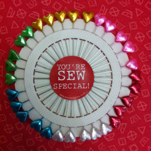 Heart Sewing Pin Wheel- You're Sew Special Quote