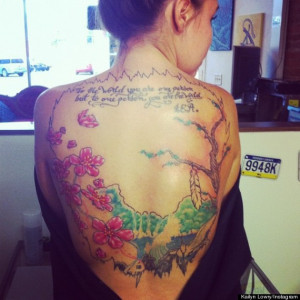 ... Lowry Tattoo: 'Teen Mom 2' Star Shows Off Huge Back Tattoo (PHOTO
