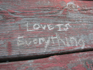 Inspirational graffiti - found on a picnic table. Printed 8.5 X 11 ...