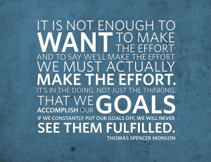 The Three E’s – Effort, Enthusiasm, Execution