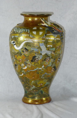 Antique 19th Century Japanese Satsuma Vase