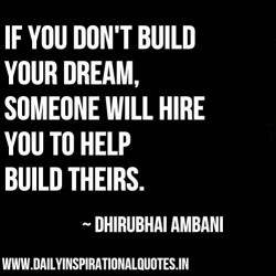 DON’T WANT TO WORK FOR NO ONE BUT FOR MYSELF.