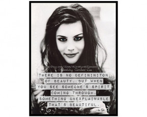 Liv Tyler Vintage Black and White Quote Art Print / High Quality ...