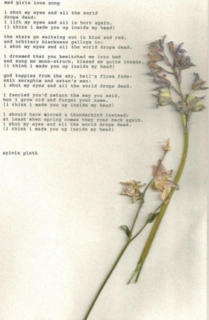 Sylvia plath quotes, best, famous, sayings, love song