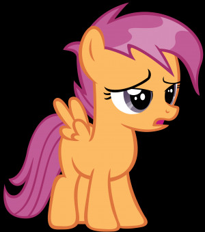 Scootaloo Vector Wet mane scootaloo #1 by