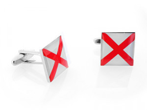 USA Flag Cufflinks, Tie Bars & Key Rings » Alabaman Cross