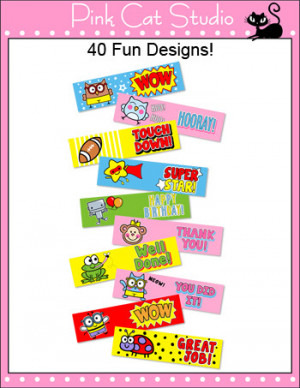 Behavior Management Pencil Stickers - Motivational Sayings and Fun ...
