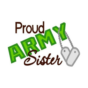 ... Designs > Just Say It! > Just Say it Proud > Proud Army Sister
