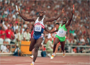 Carl Lewis won nine Olympic gold medals.