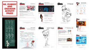Mr. Peabody and Sherman Coloring Pages and Activity Sheets