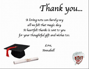 Graduation Thank You To Parents