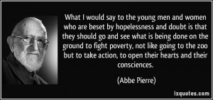 More Abbe Pierre Quotes