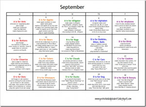 Preschool Plan For September