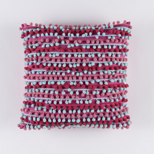 Love You Cotton Pom Cushion