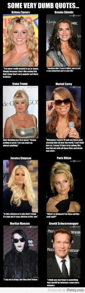 Some Very Dumb Quotes...