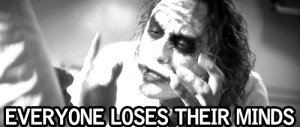 ... black and white, crazy, dark knight, film, gif, heath ledger, joker