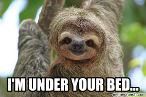 Generate a meme using sloth