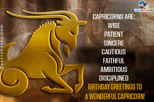 Capricorns are: