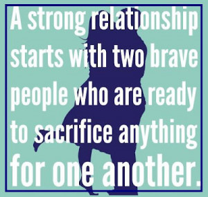 strong relationship starts with two brave people who are ready to ...