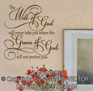The-WILL-OF-GOD-Grace-of-God-Quote-Vinyl-Wall-Decal-Inspirational ...