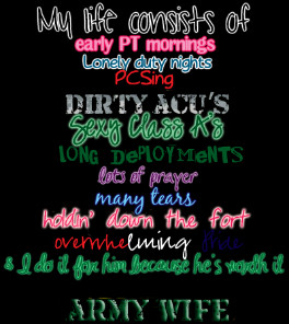 Army Wife Cover Comments