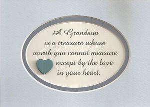 GRANDSON-Treasure-LOVE-In-Your-HEART-Measure-Worth-sayings-verses ...