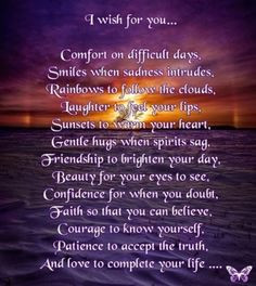 Prayers of Friendship and Support | Wish” Poem for Fibromyalgia ...